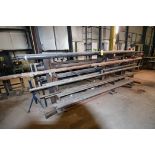 RACK, w/ round barstock, flat barstock, thick wall pipe