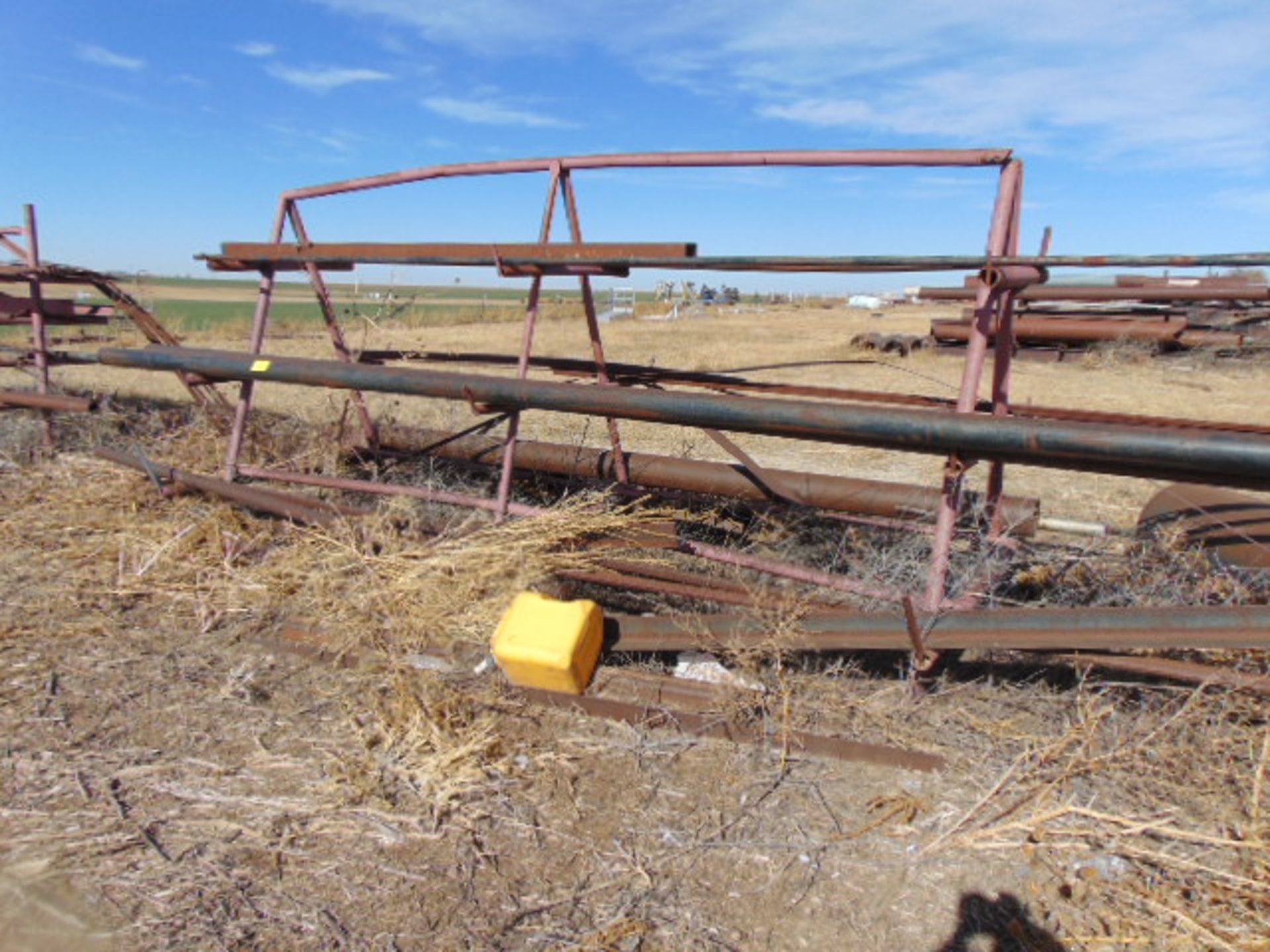 LOT CONSISTING OF: assorted steel, storage trailers & misc. machine parts (in yard) (Located at: - Image 9 of 40