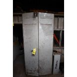 METAL CABINET, 2-door, w/ contents