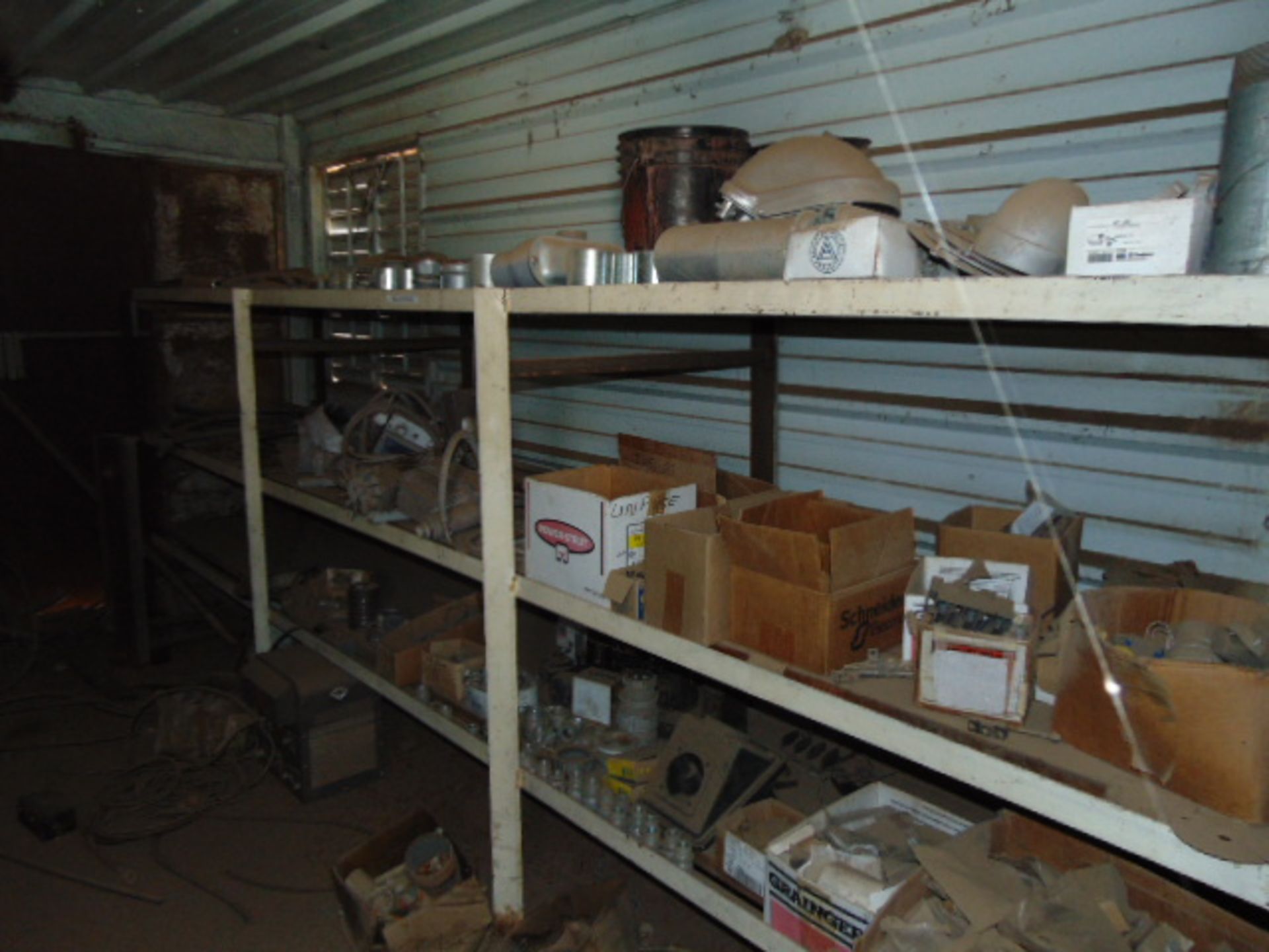 LOT CONSISTING OF: assorted steel, storage trailers & misc. machine parts (in yard) (Located at: - Image 4 of 40