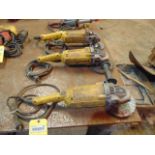 LOT OF DISC GRINDERS (3), DEWALT 7-1/4" (Located at: Gearn, 3375 US-60, Hereford, TX 79045)