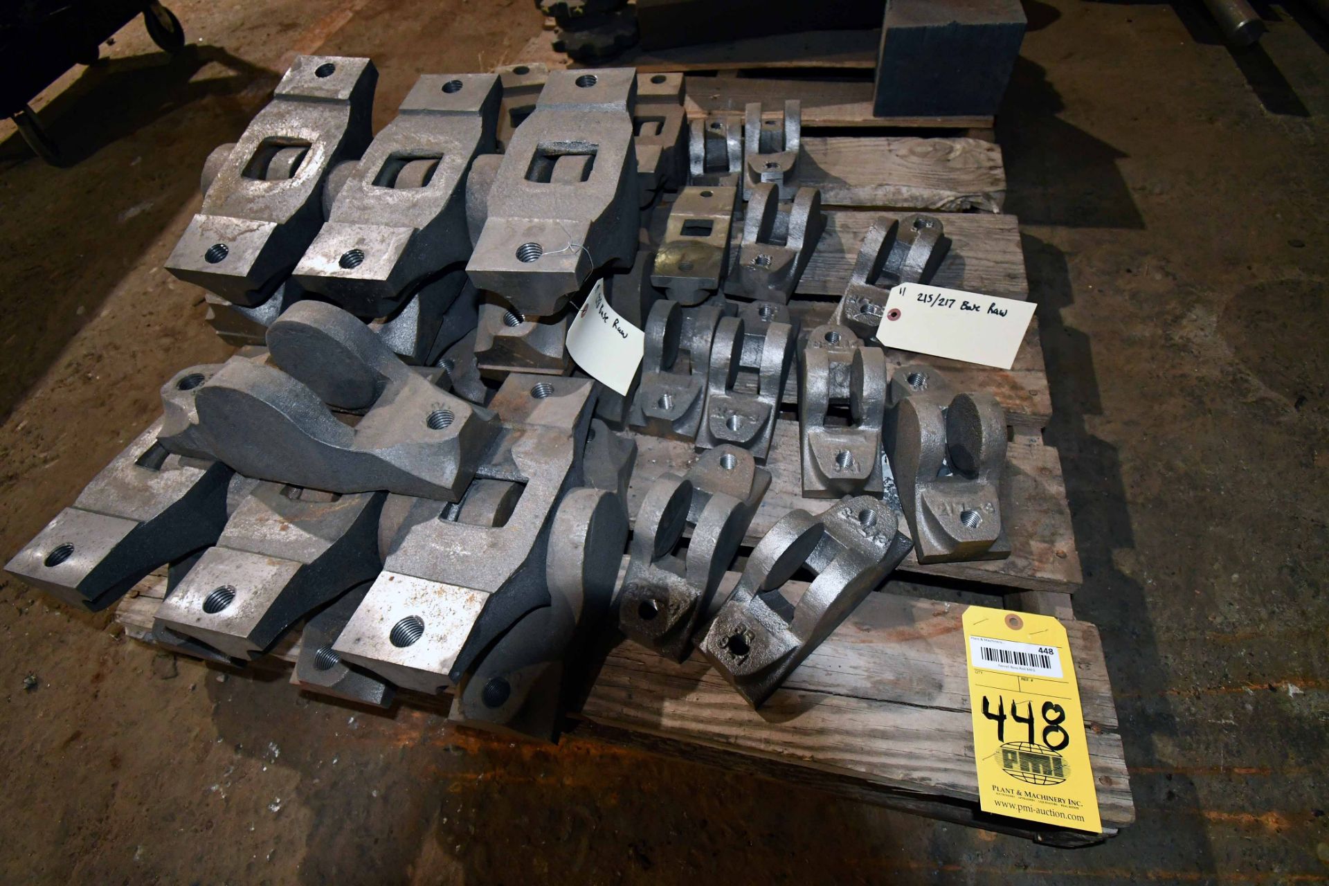 LOT OF ROLL MILL SPARE PARTS (base) (on one pallet)