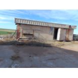 LOT CONSISTING OF: assorted steel, storage trailers & misc. machine parts (in yard) (Located at: