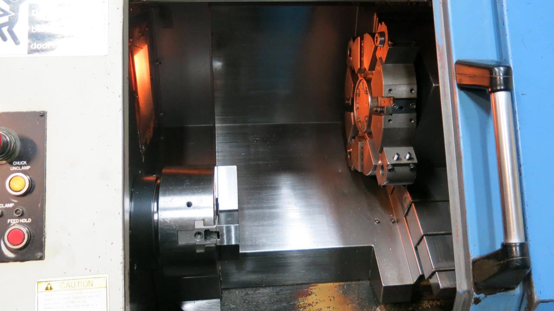 LEADWELL MACHINE CO., LTC-10BP, CNC PRECISION LATHE, 10 HP SPINDLE, 6000 RPM, 8" DIA 3 JAW HYDRAULIC - Image 4 of 8