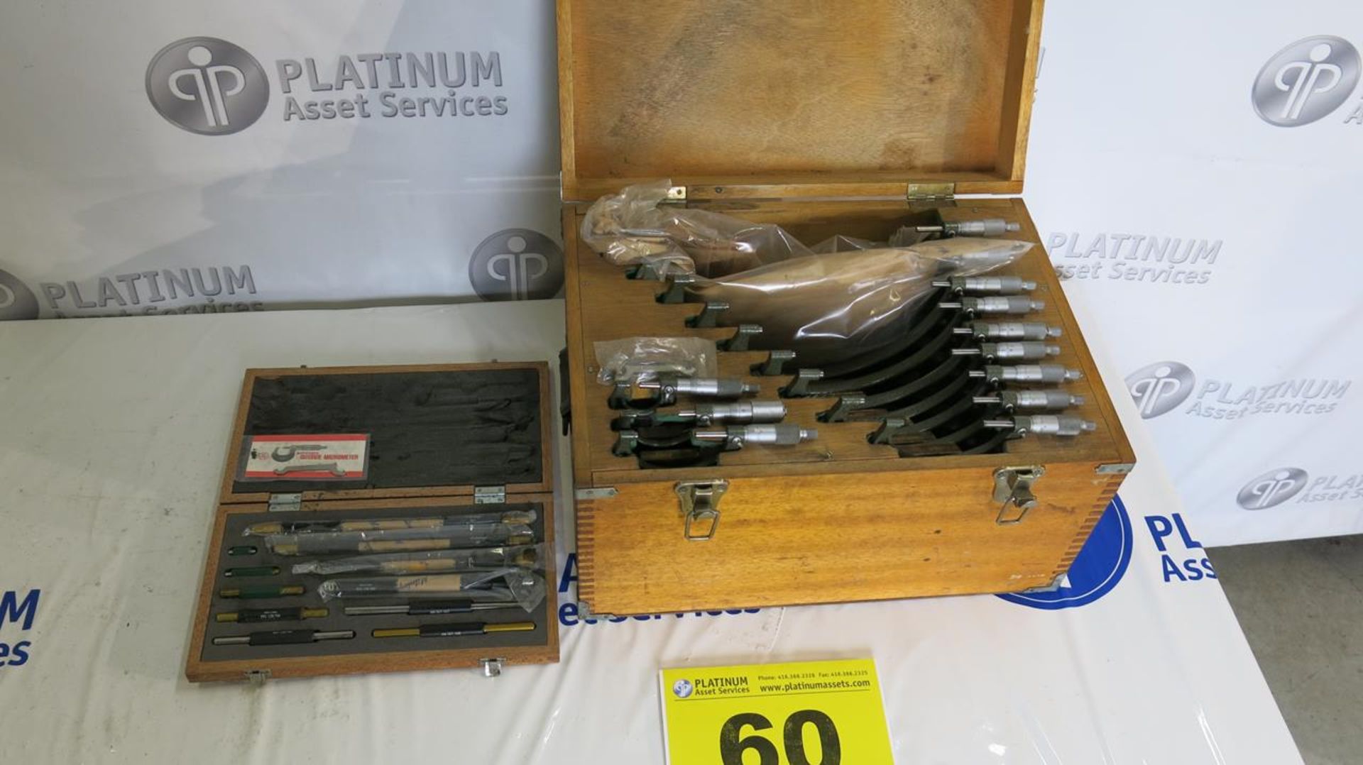 MITUTOYO, FULL CALIPER MIRCOMETER SET WITH CASE, RANGE 0.000" TO 12.000" LIKE NEW