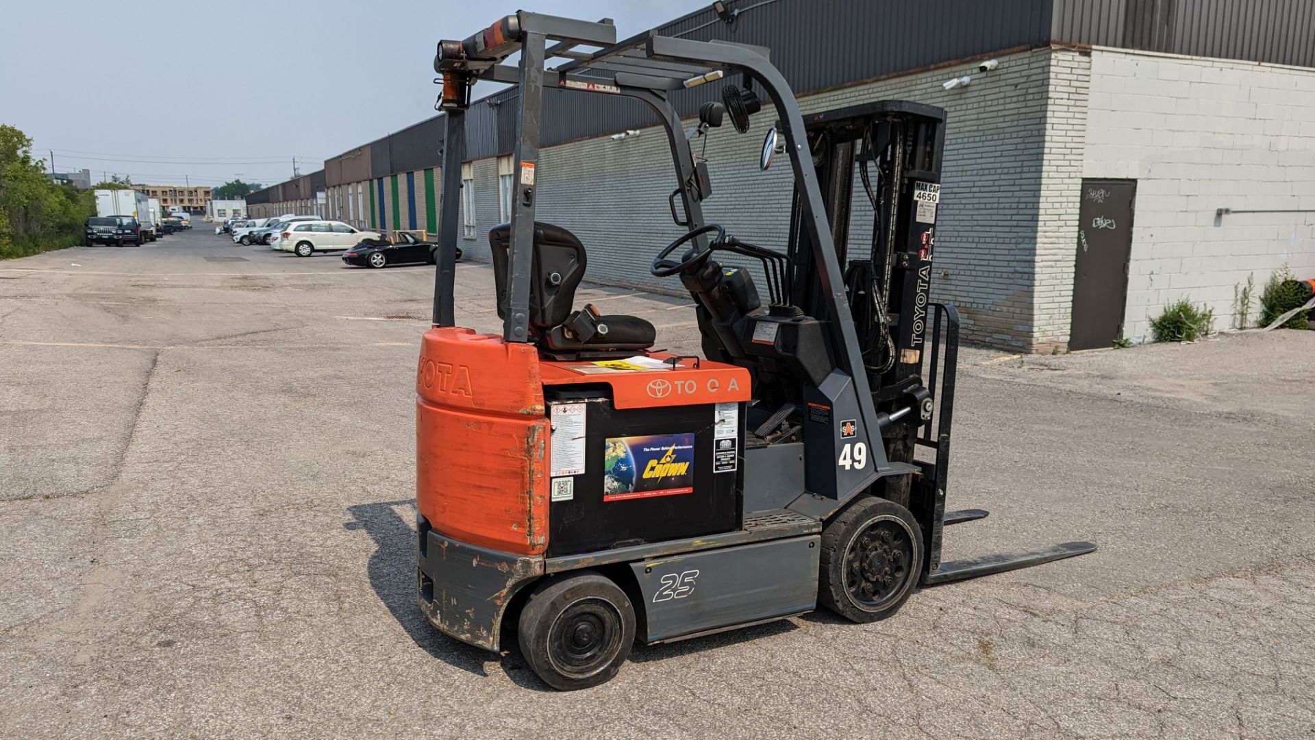 TOYOTA, 7FBCU25, 4650 LBS, 3 STAGE, 48V, BATTERY POWERED FORKLIFT - Image 3 of 21