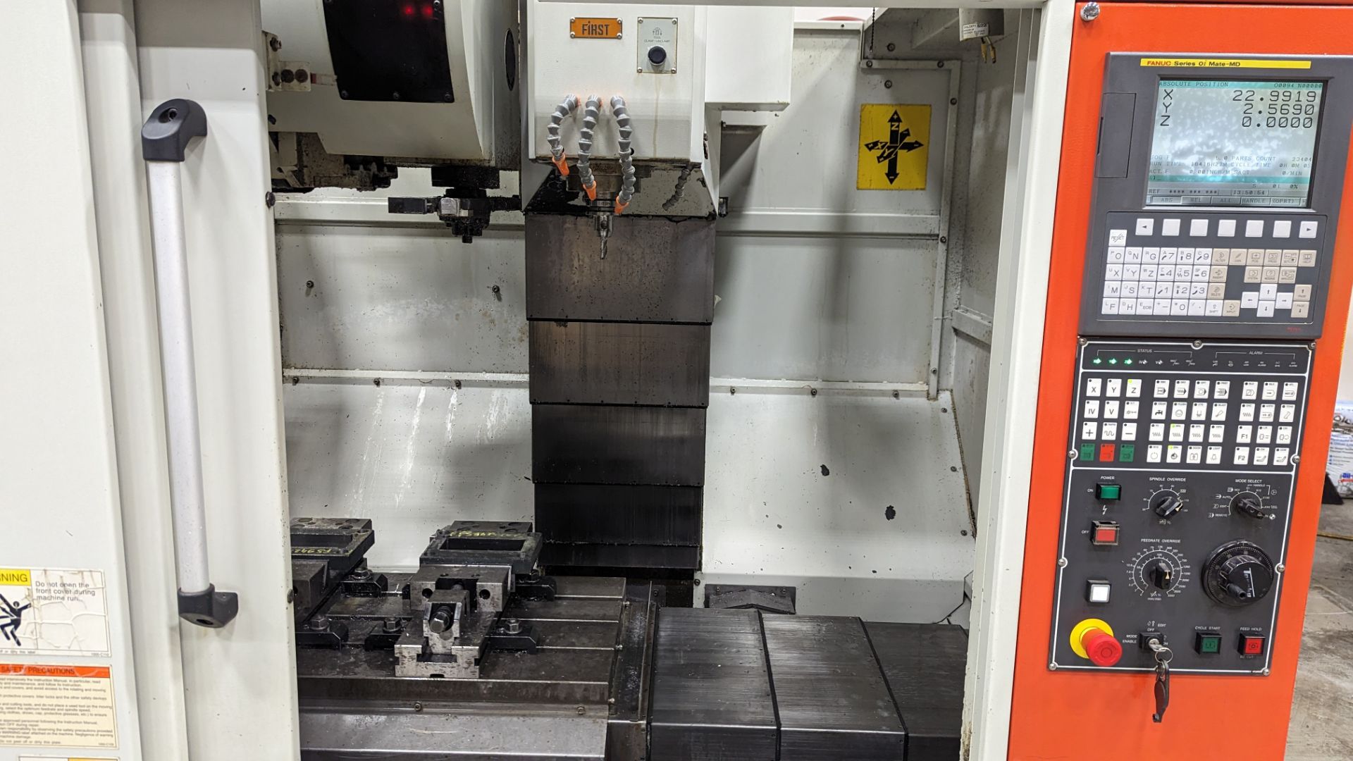 2012, FIRST, V700, CNC VERTICAL MACHINING CENTRE, 10,000 RPM, DIRECT DRIVE, BT40 SPINDLE, TRAVELS ( - Image 5 of 14