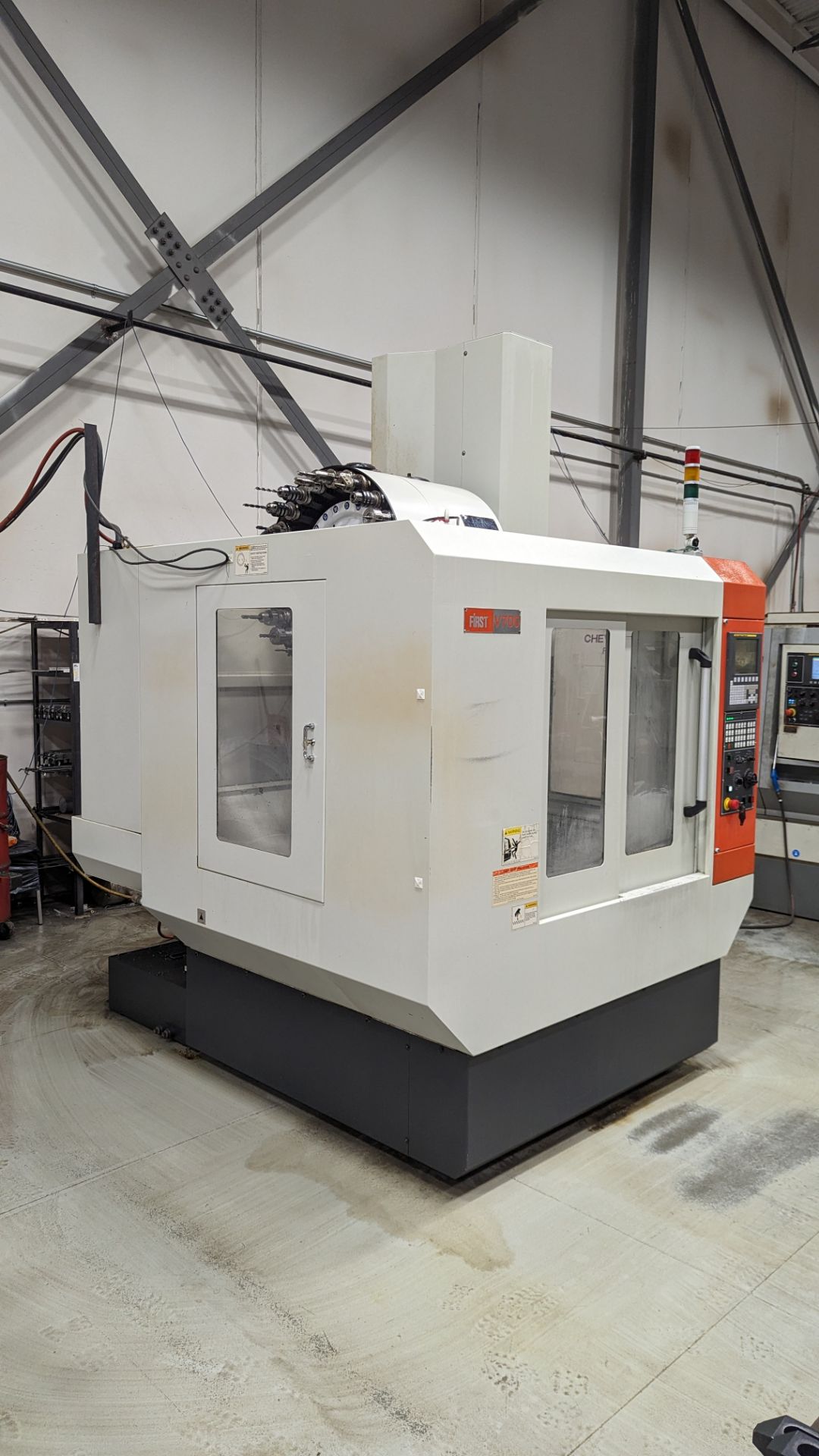 2012, FIRST, V700, CNC VERTICAL MACHINING CENTRE, 10,000 RPM, DIRECT DRIVE, BT40 SPINDLE, TRAVELS ( - Image 4 of 14