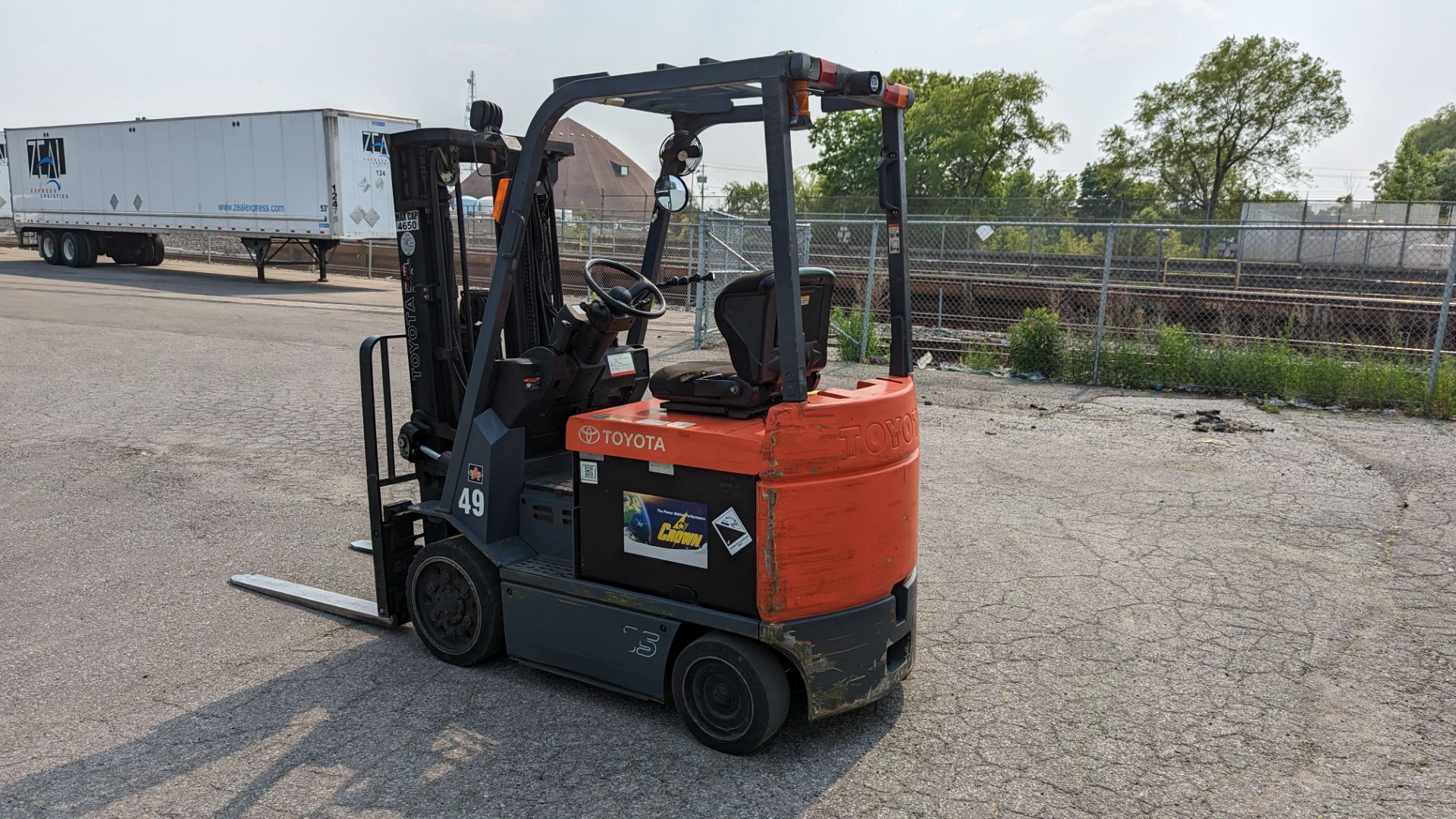 TOYOTA, 7FBCU25, 4650 LBS, 3 STAGE, 48V, BATTERY POWERED FORKLIFT - Image 4 of 21