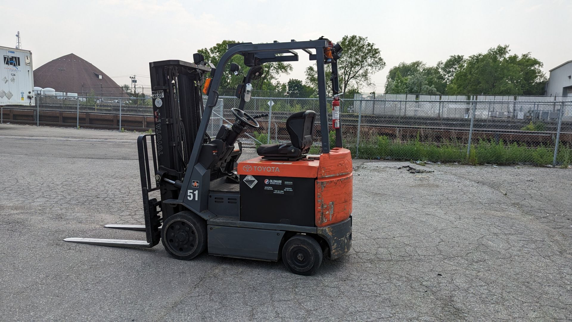 TOYOTA, 7FBCU25, 4650 LBS, 3 STAGE, 48V, BATTERY POWERED FORKLIFT - Image 5 of 21