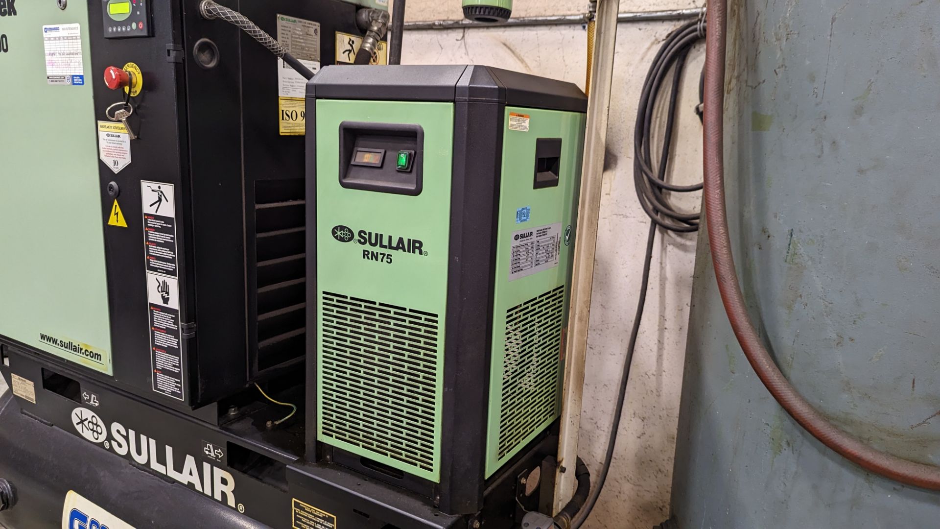 2014, SULLAIR, ST 1109, 15 HP, TANK MOUNTED, ROTARY SCREW AIR COMPRESSOR - Image 8 of 10