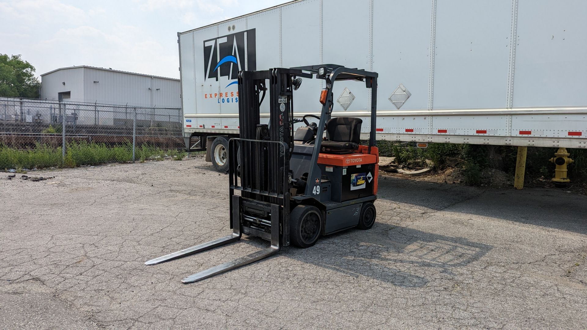 TOYOTA, 7FBCU25, 4650 LBS, 3 STAGE, 48V, BATTERY POWERED FORKLIFT - Image 5 of 21