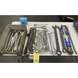 LOT OF BOX END WRENCHES & BOX/ OPEN END WRENCHES