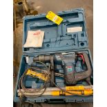 ROTARY HAMMER, BOSCH MDL. RH540M, 1-9/16" SDS max. combination, w/ drills & case