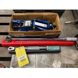 LOT CONSISTING OF: (1) Proto 1/2" drive ratchet head, micrometer torque wrench, Mdl. 6014C & (11)