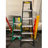 LOT OF A-FRAME LADDERS (2), (1) 4', (1) 6'