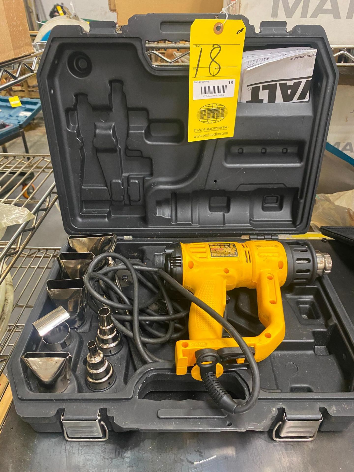 CORDED HEAT GUN, DEWALT MDL. D26960