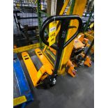 PALLET JACK, U-LINE MDL. H-1366, 5,500 LB. CAP., short/ narrow pallet truck