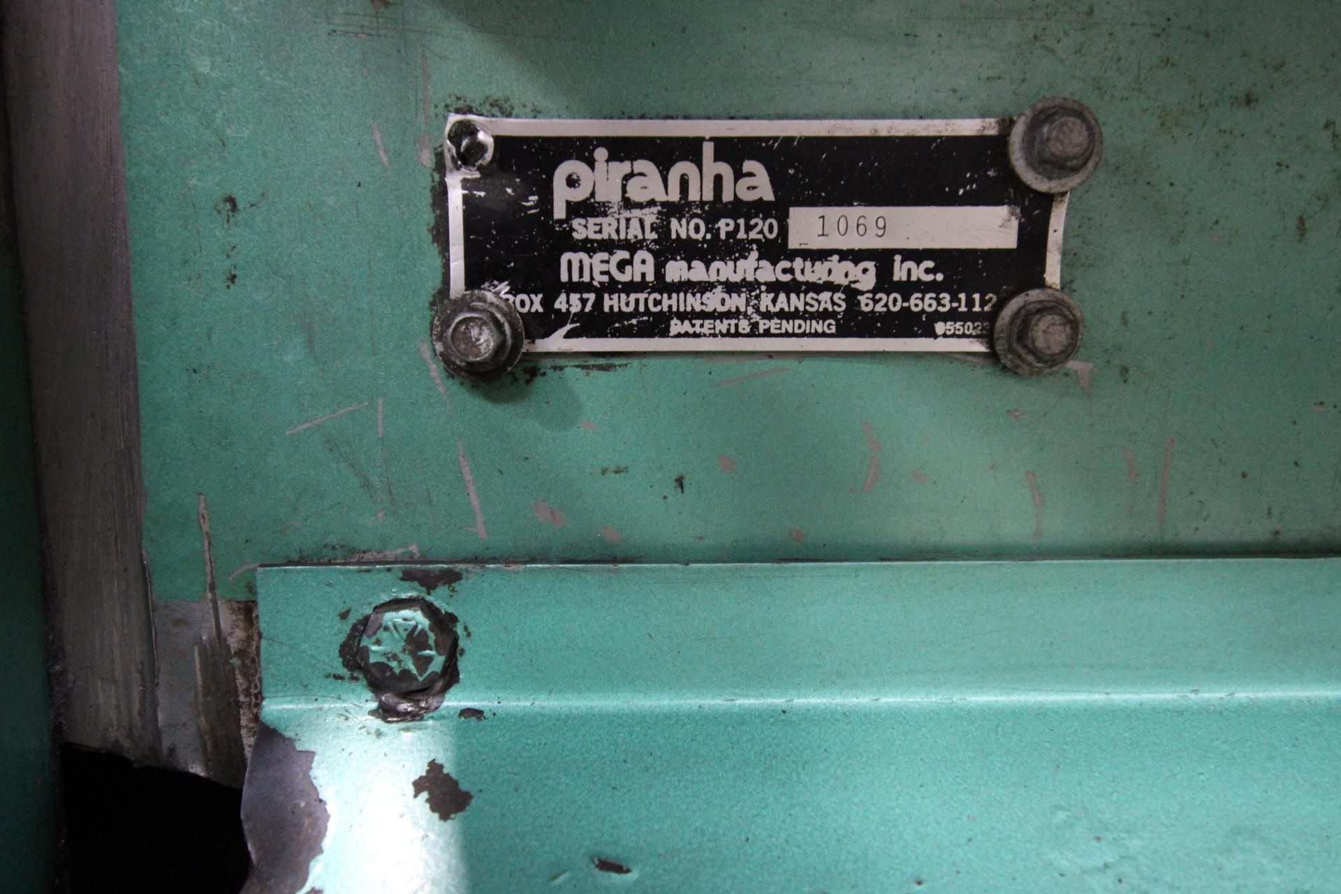 IRONWORKER, PIRANHA P120, 120 Ton Punch, 6” x 6” x 5/8” Angle, 2” Round Bar, 1” x 12”, ¾” x 18”, ½” - Image 3 of 9