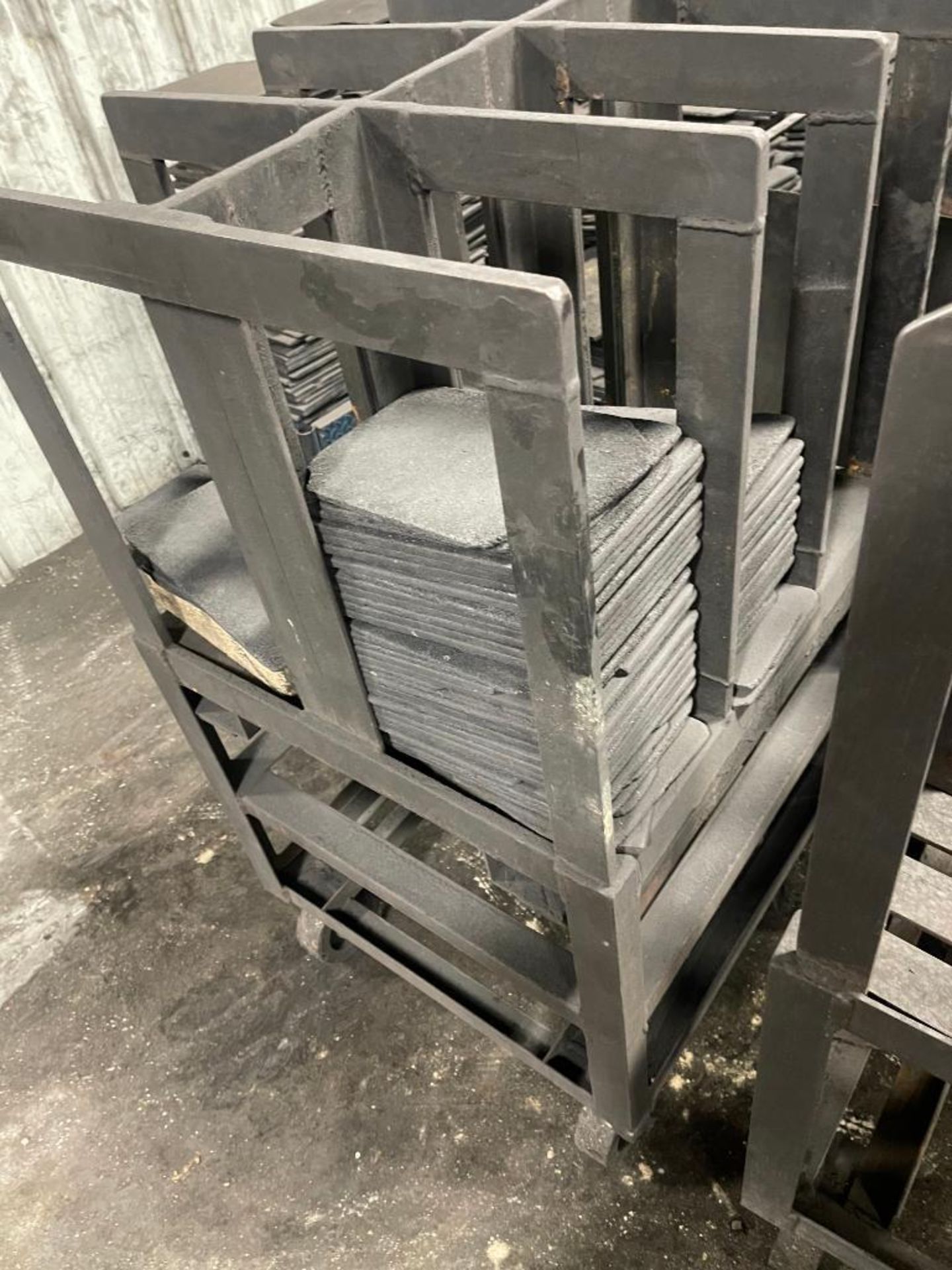 LOT: Carbon Plates & Plate Rack/Cart - Image 2 of 3