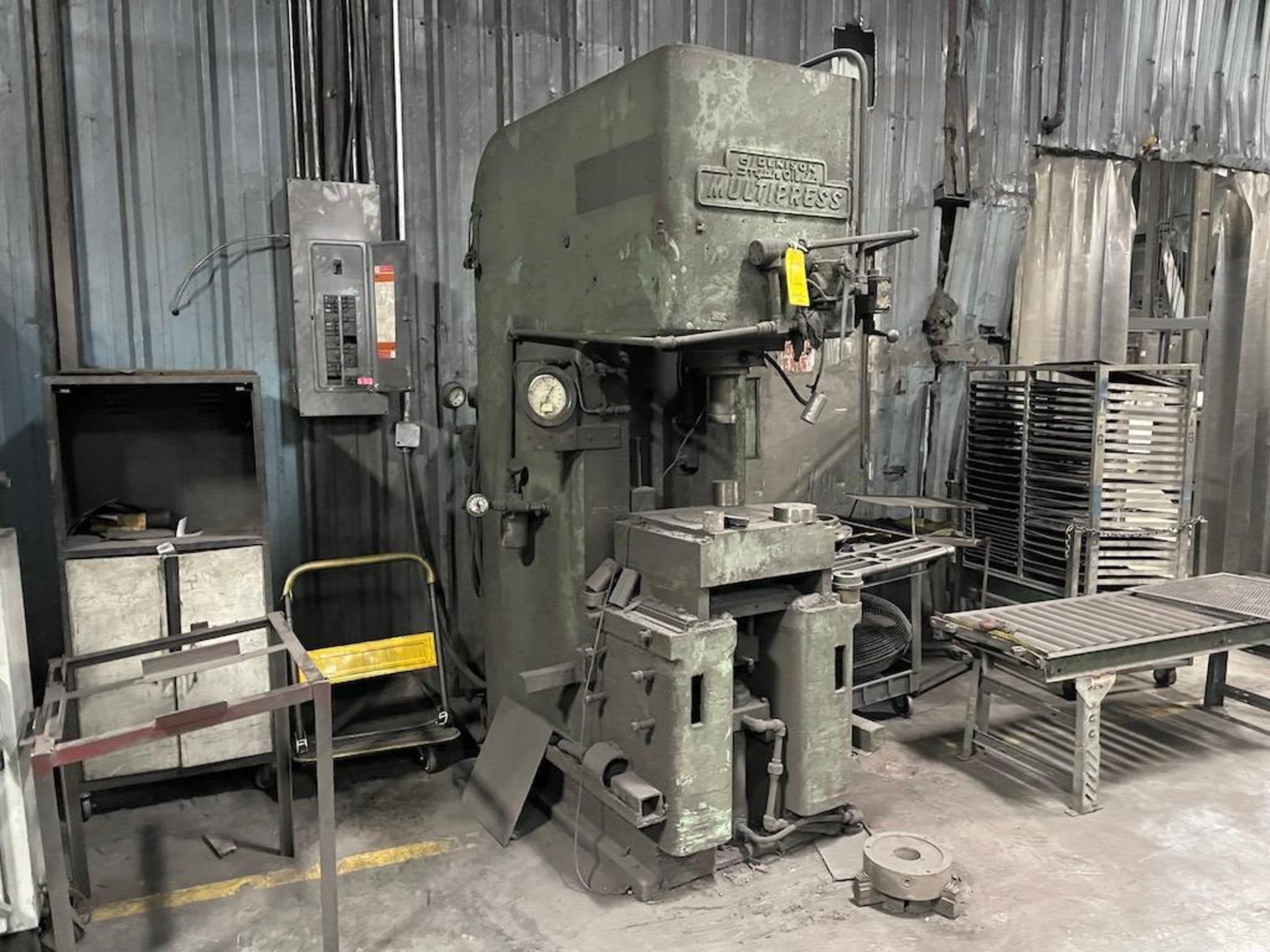 Denison Multipress Approx. 50 Ton, C Frame, Hydraulic, 16" X 19" Bed - Image 3 of 5