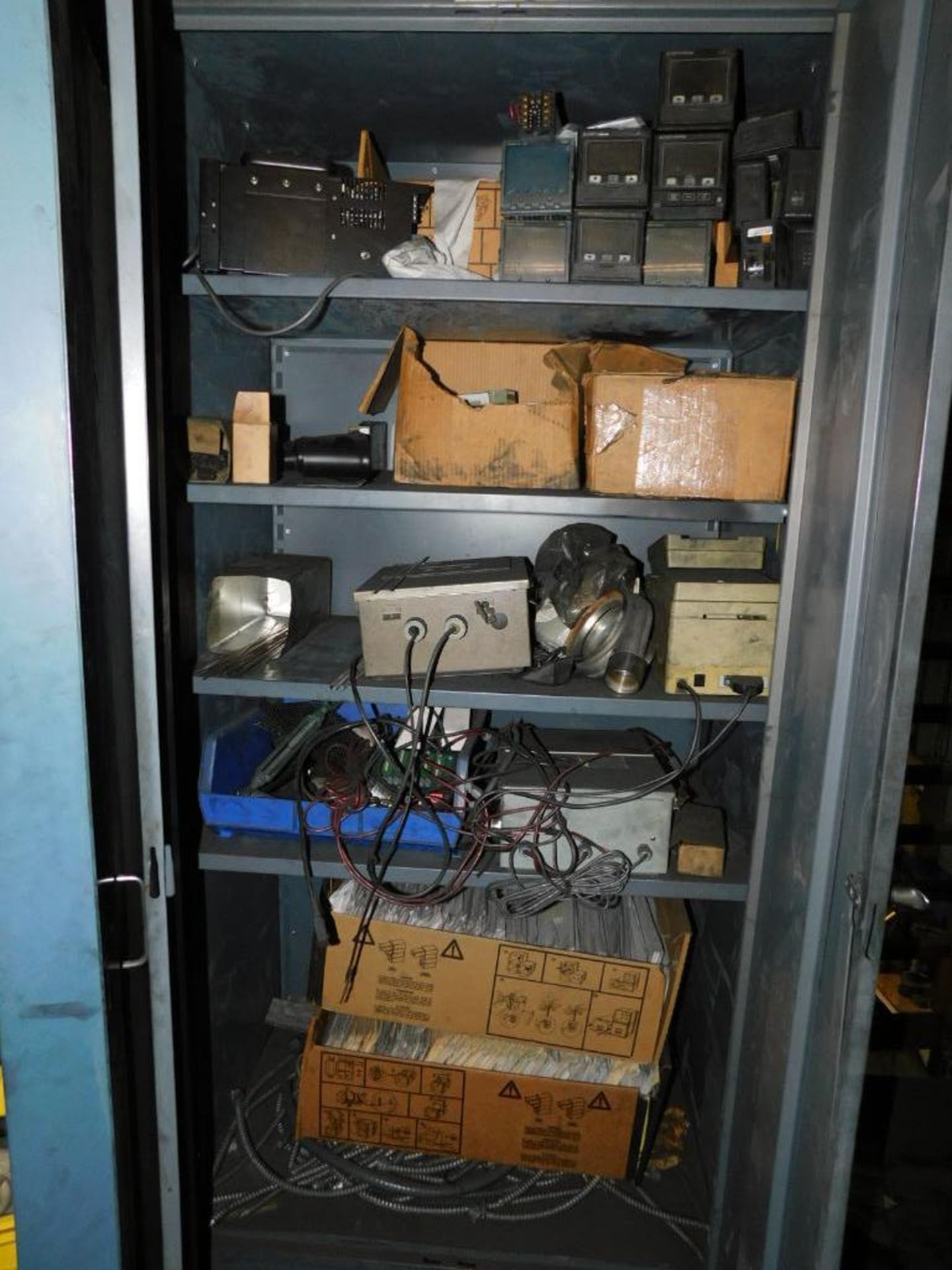 LOT: Contents of Upstairs Parts Department: Large Quantity Machine Parts, Electronics, Hardware, Bui