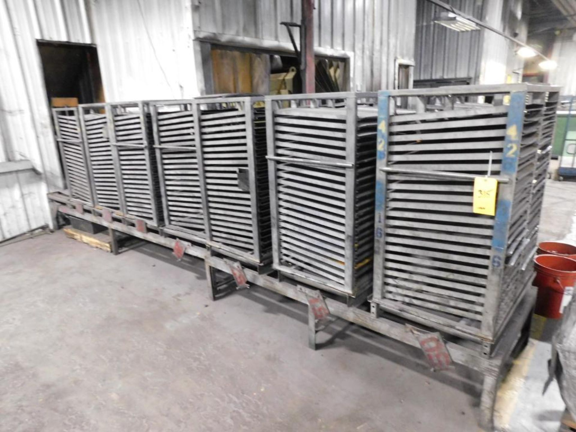 LOT: (4) Roller Stands w/(16) Tray Racks - Image 4 of 4