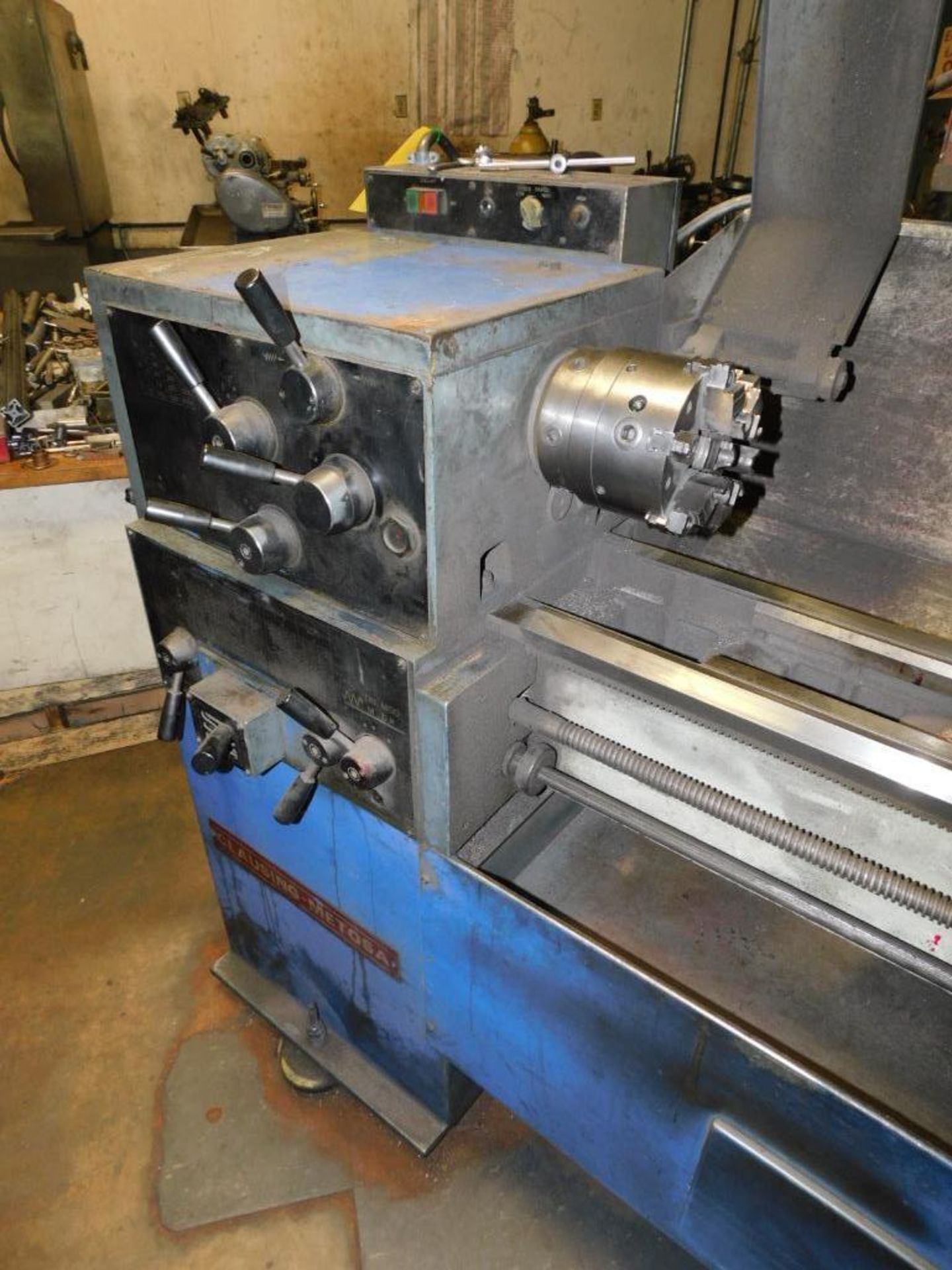 Clausing-Metosa Lathe Model C1440S, 14" x 40", 6" 6-Jaw Chuck, 1.5" Bore, Tailstock, Pathfinder DRO, - Image 4 of 9