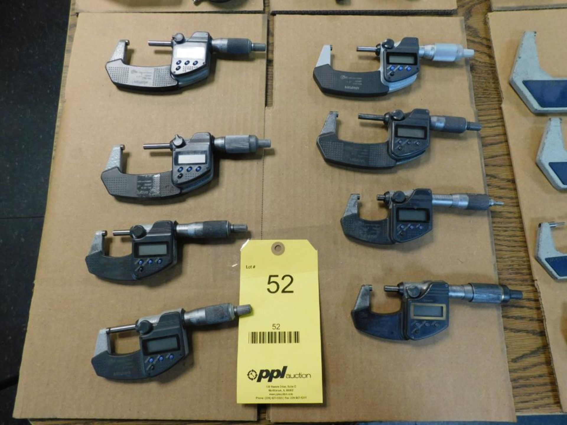 LOT: (8) Mitutoyo Digital Outside Micrometers