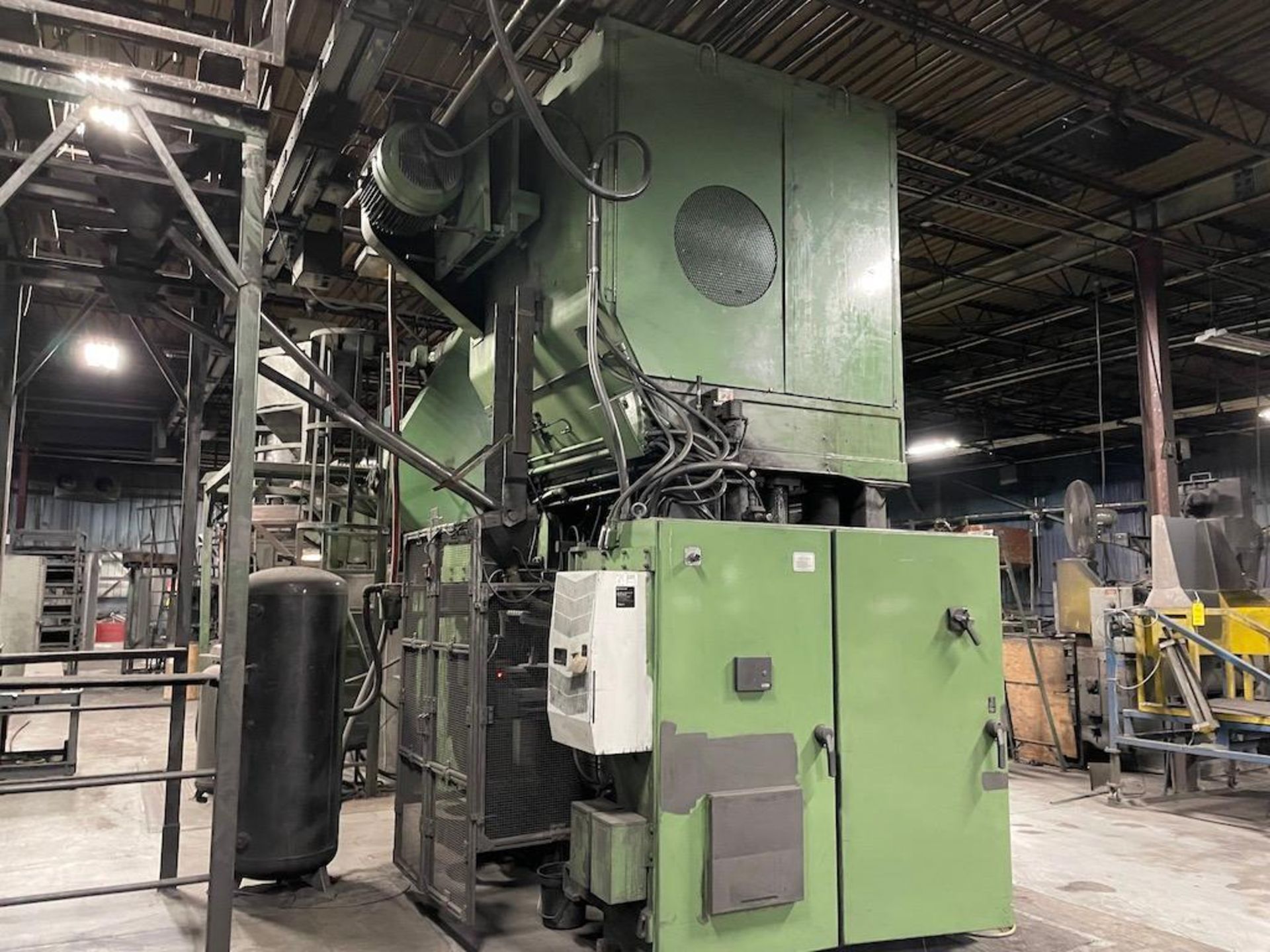 Cincinnati / Elmco 400 Ton Compacting Press, Model 400 El- 4.5, Using 500 Ton Components, 2 Platen L