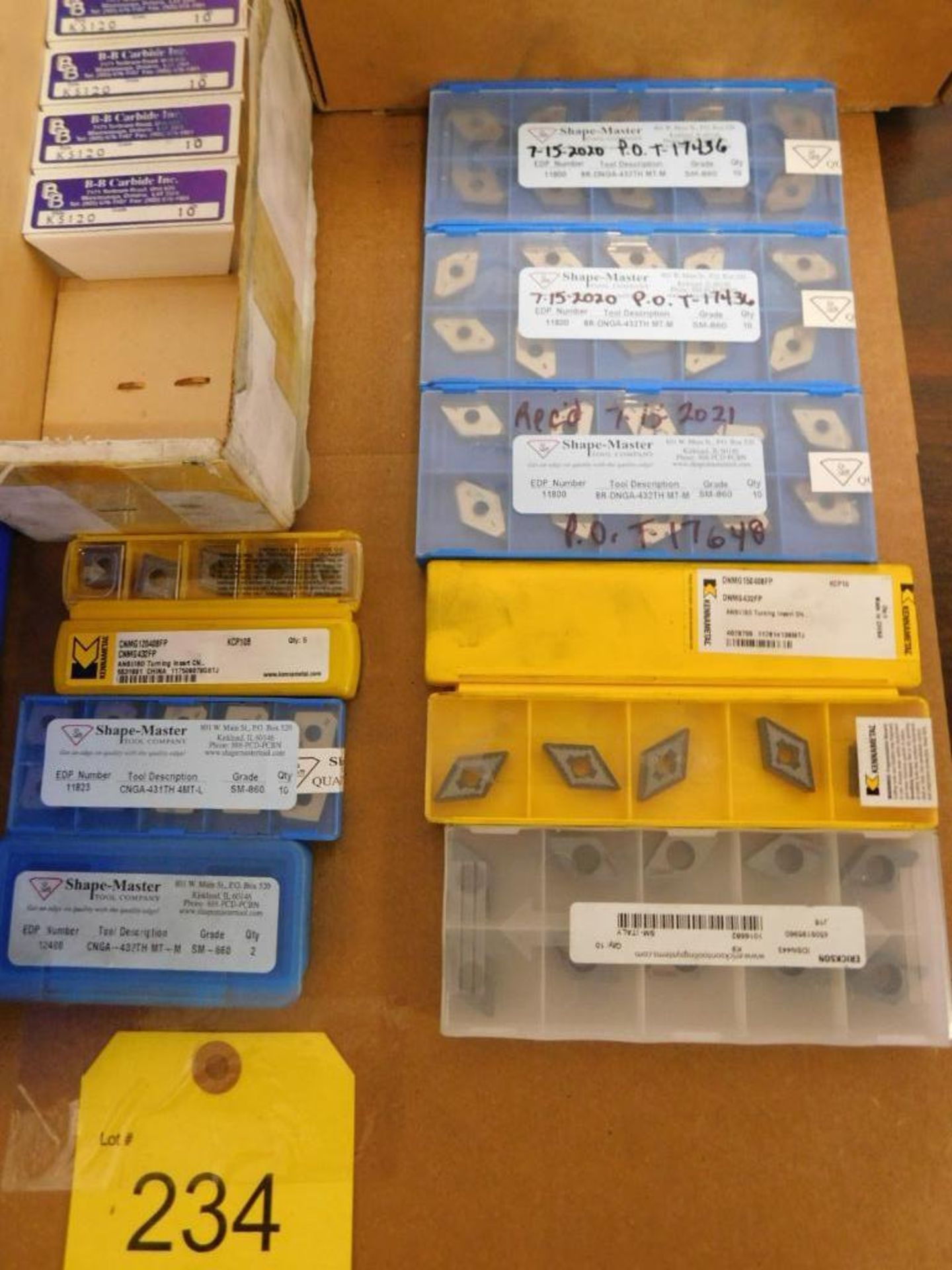 LOT: Assorted Carbide Inserts - Image 2 of 5