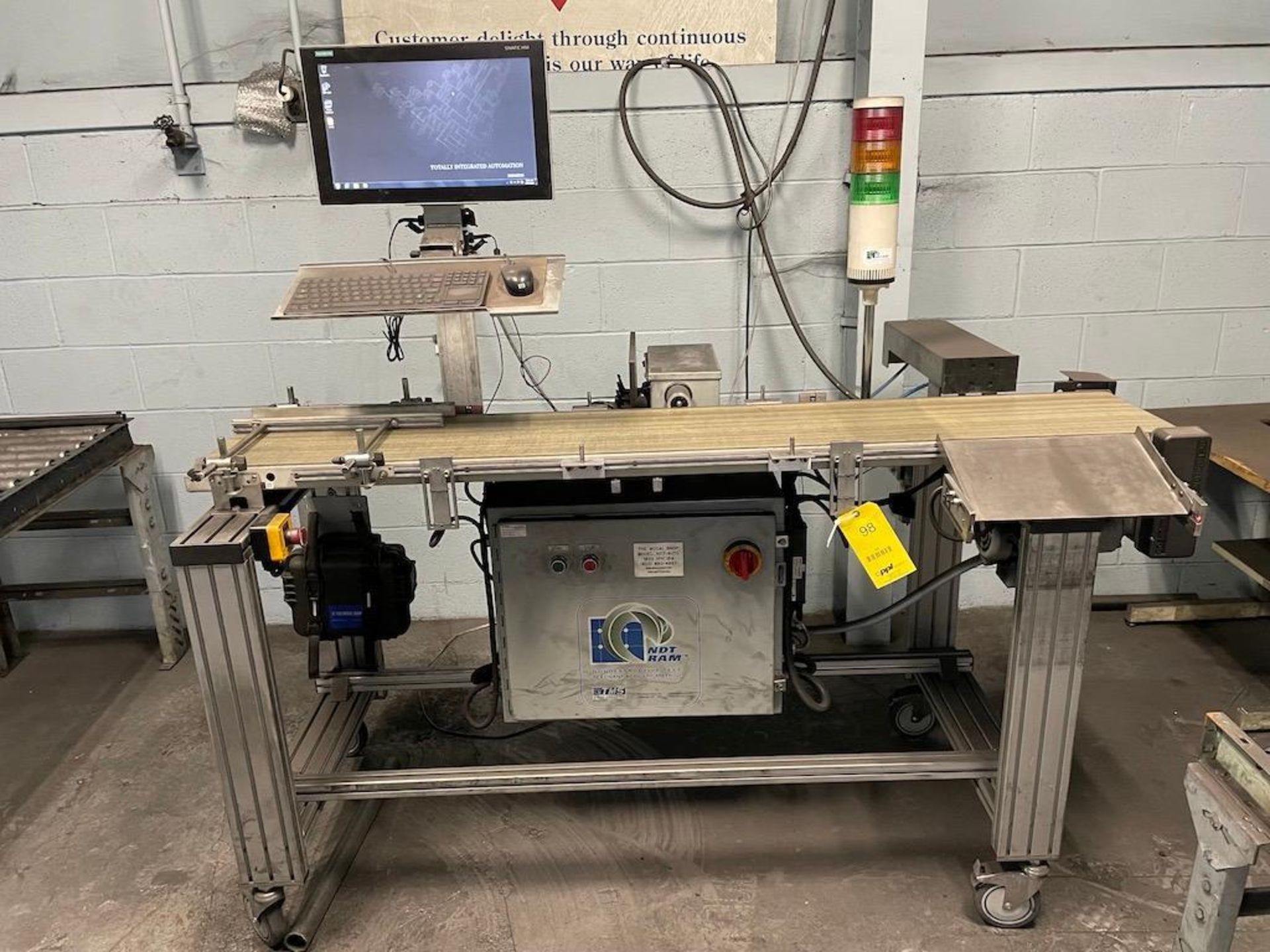 TMS The Modal Shop NDT Ram Resonant Acoustic Method, Model NDT-Auto, Siemens Simatic IPC477D Pro Con