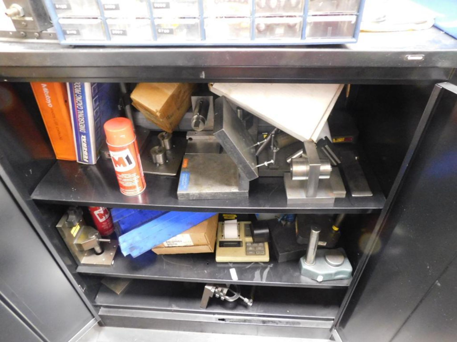 LOT: Cabinet w/Assorted Contents of Indicator Stands, Fixtures, etc. - Image 7 of 12