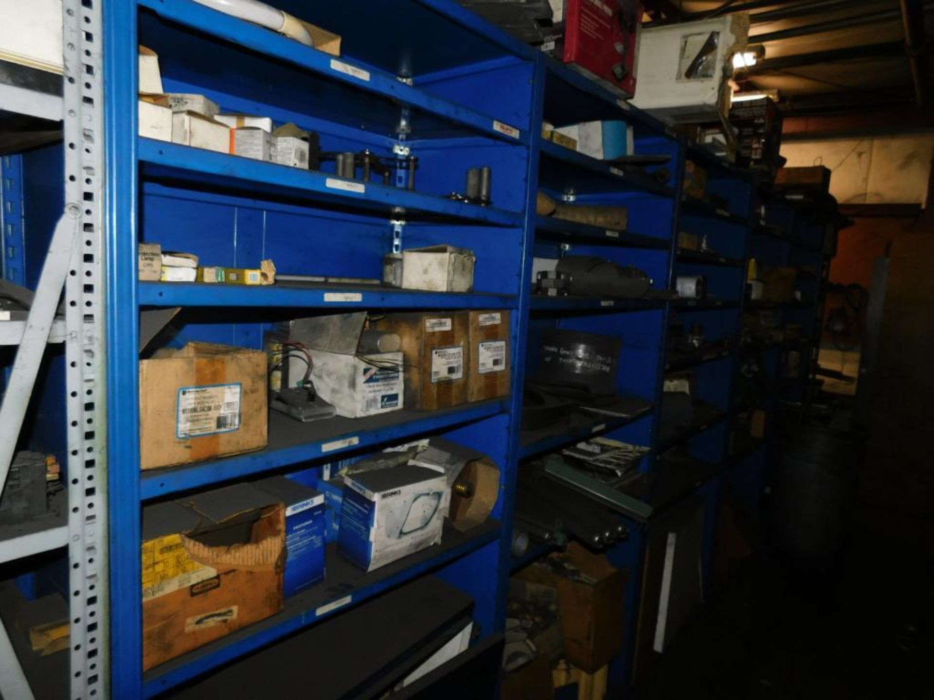 LOT: Contents of Upstairs Parts Department: Large Quantity Machine Parts, Electronics, Hardware, Bui - Image 8 of 33