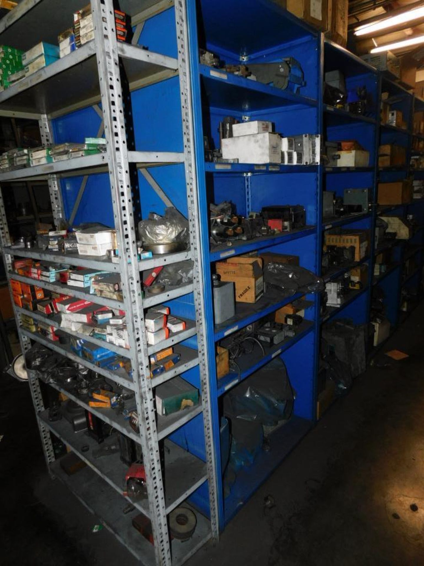 LOT: Contents of Upstairs Parts Department: Large Quantity Machine Parts, Electronics, Hardware, Bui - Image 6 of 33