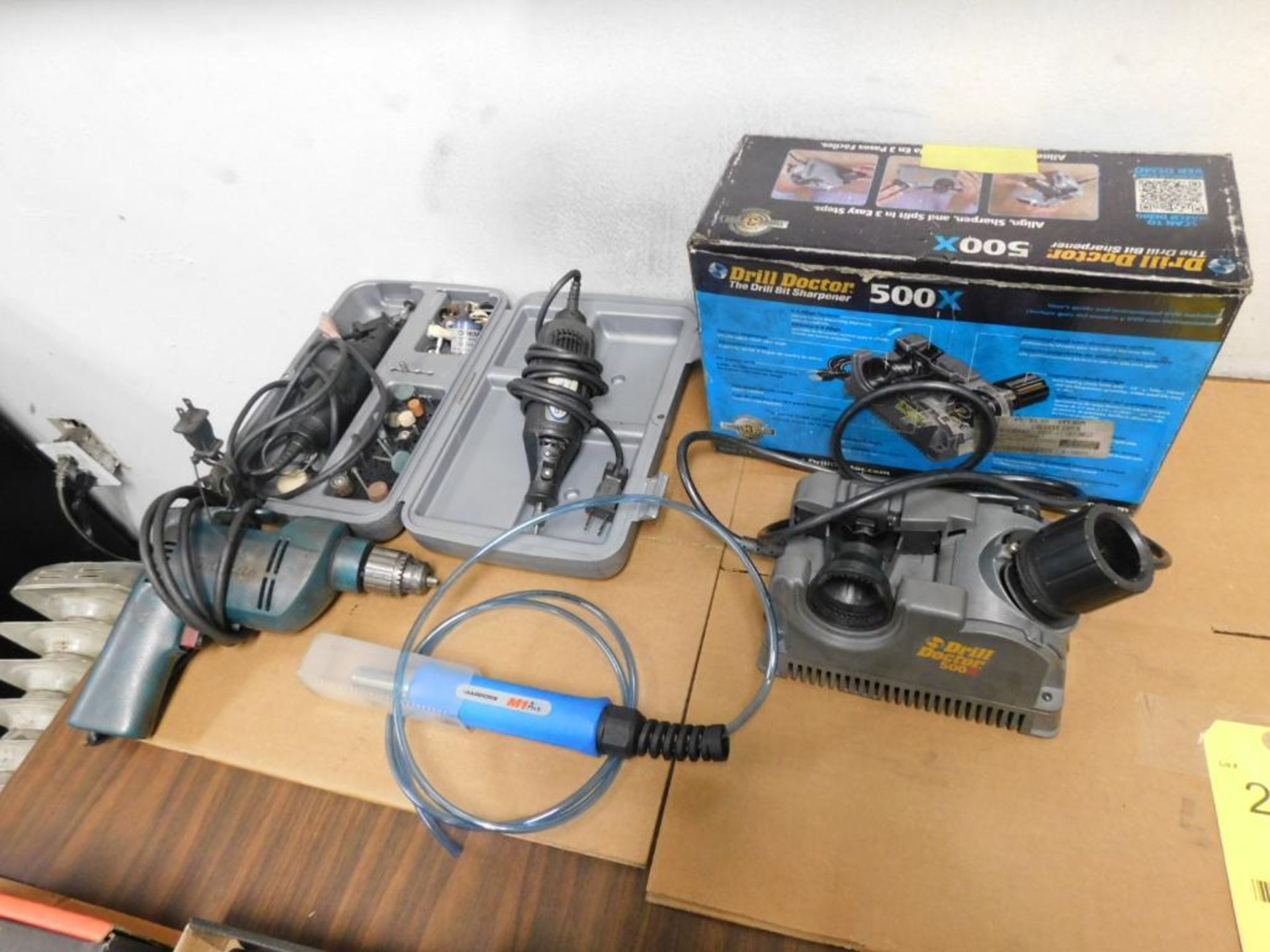 LOT: Drill Doctor, Drill, Dremel's, Marposs Mi Air Tool