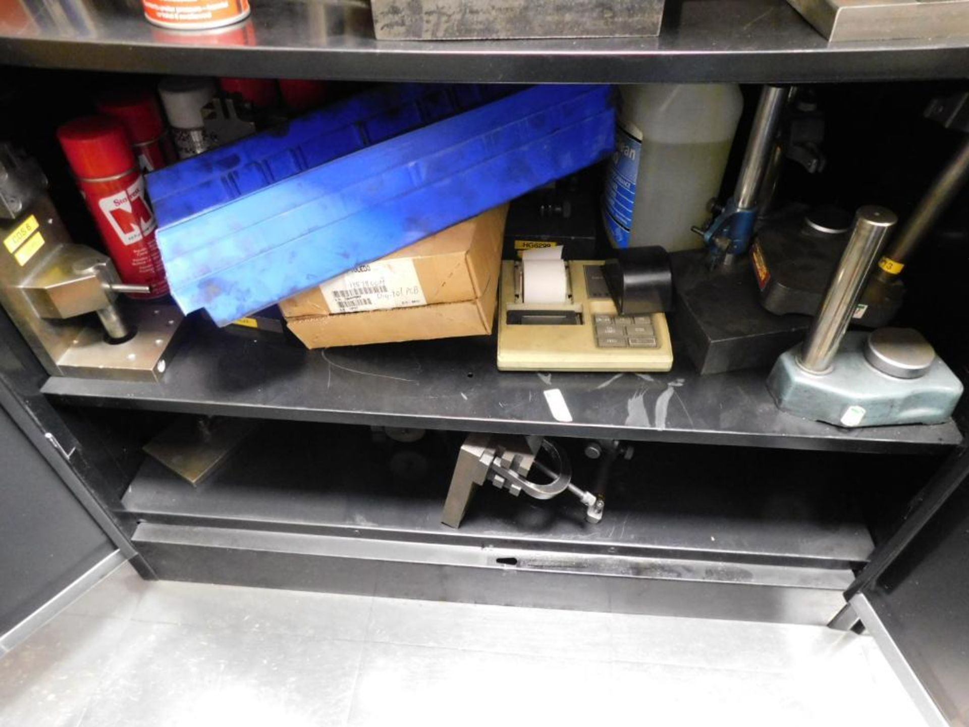 LOT: Cabinet w/Assorted Contents of Indicator Stands, Fixtures, etc. - Image 9 of 12