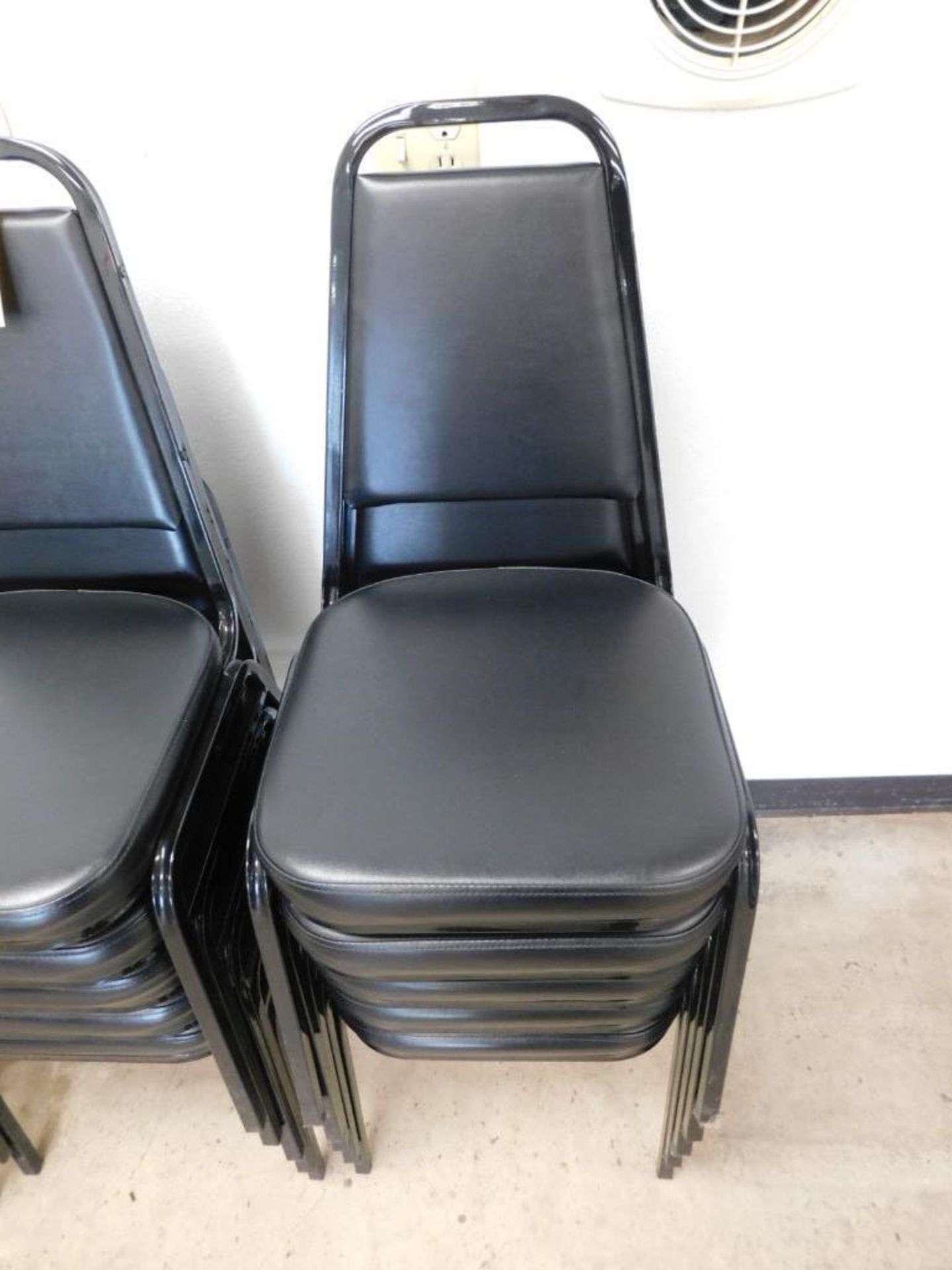 LOT: (13) Stackable Chairs w/Foam Cushioning - Image 2 of 2