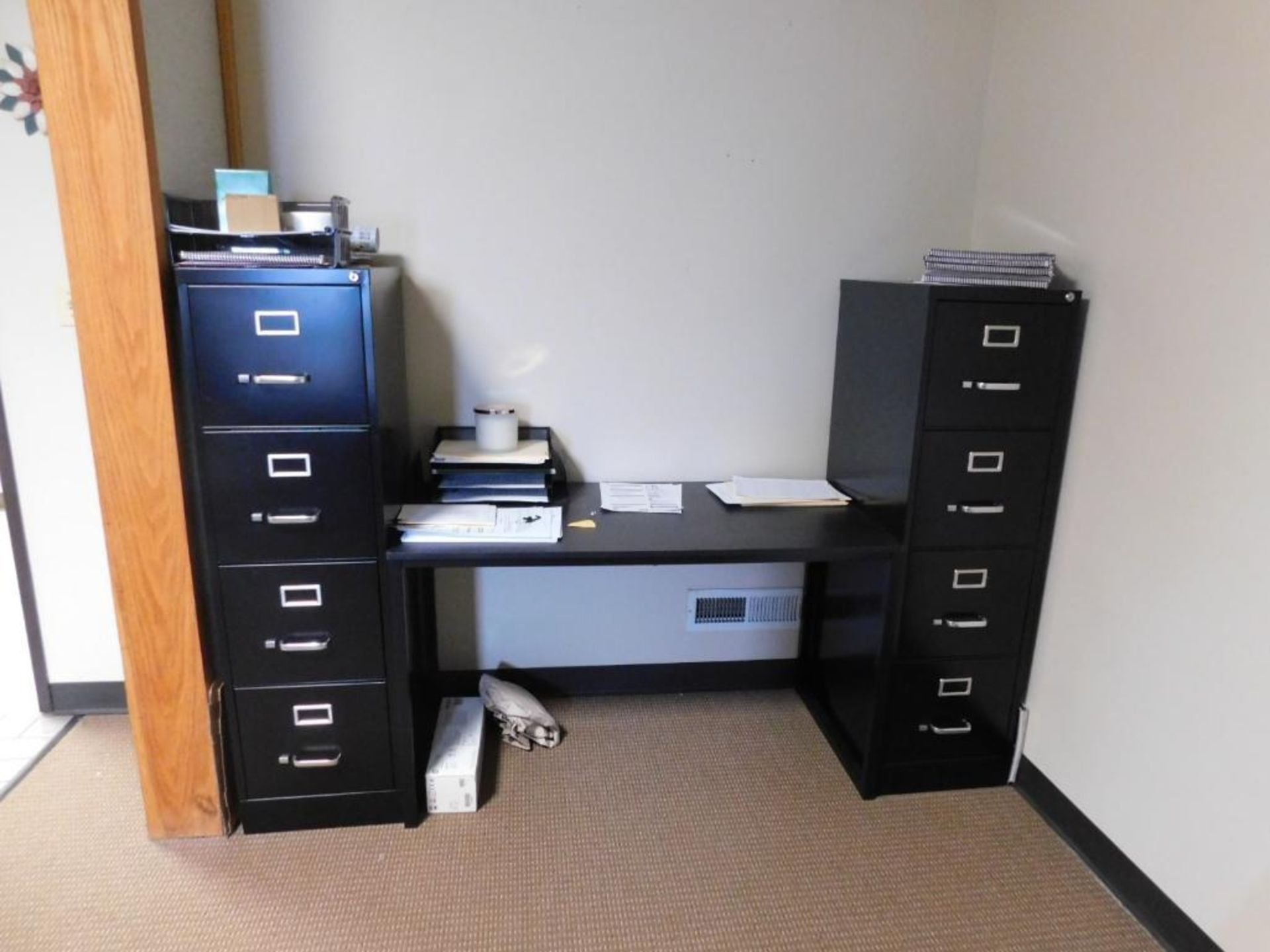 LOT: Contents of Lobby: (3) Office and (2) Closets, 55" Vizio TV, 50" Element TV, HP Laser Jet Pro M - Image 8 of 16
