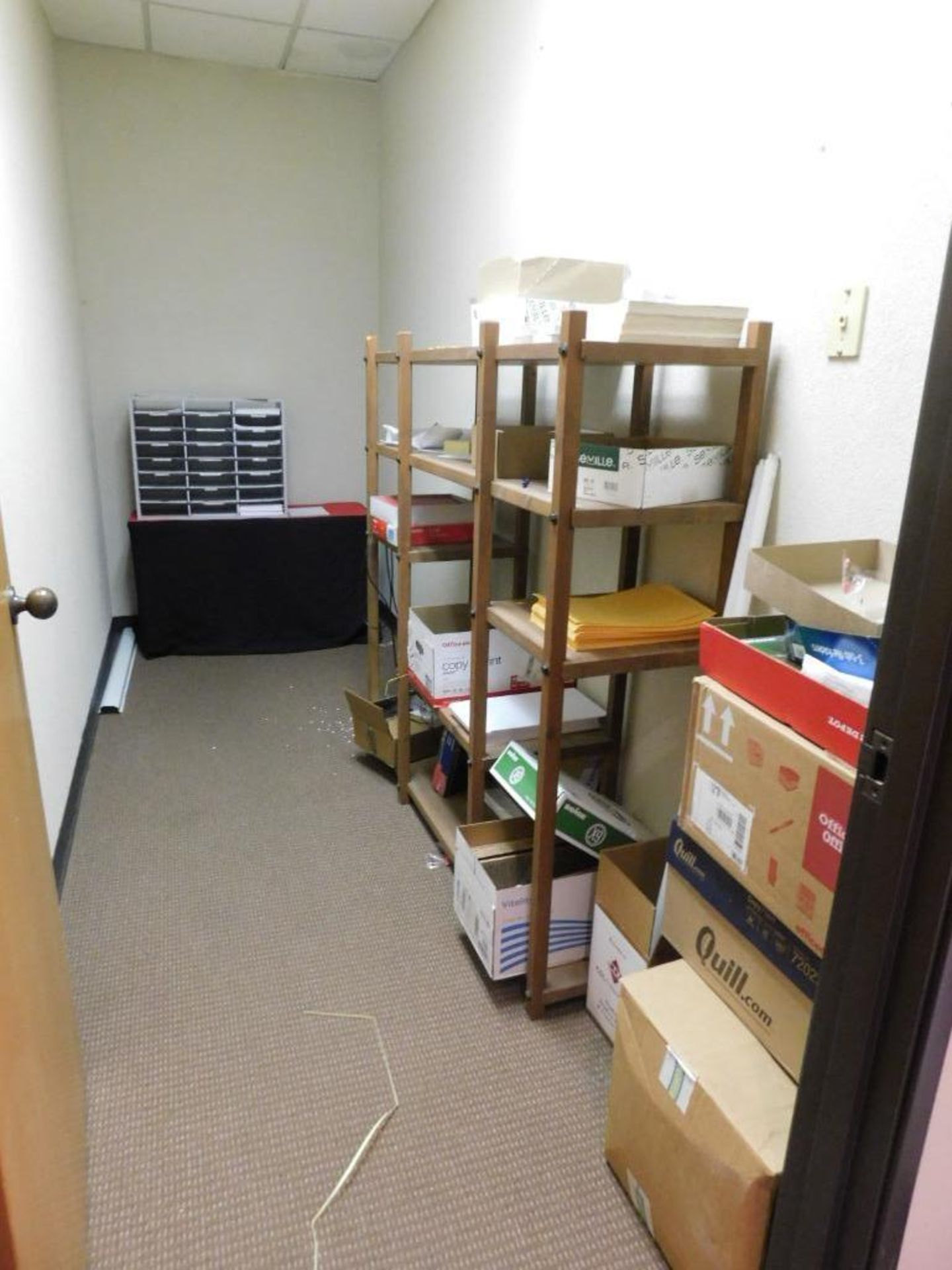 LOT: Contents of Lobby: (3) Office and (2) Closets, 55" Vizio TV, 50" Element TV, HP Laser Jet Pro M - Image 16 of 16