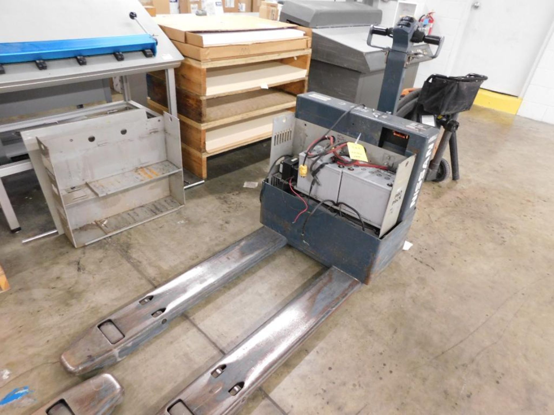 LOT: (2) Repairable Nissan EWPN45 Electric Walk Behind Pallet Jacks, 4500 lb. cap., AS, IS - Image 3 of 3