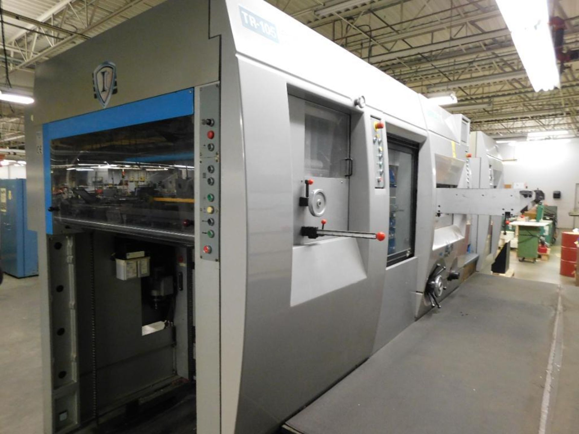 2003 Iberica (KBA) TR105F Varioplan 41" Autoplaten Die Cutter w/Gripper Stripper Feature, Digital PL - Image 2 of 16