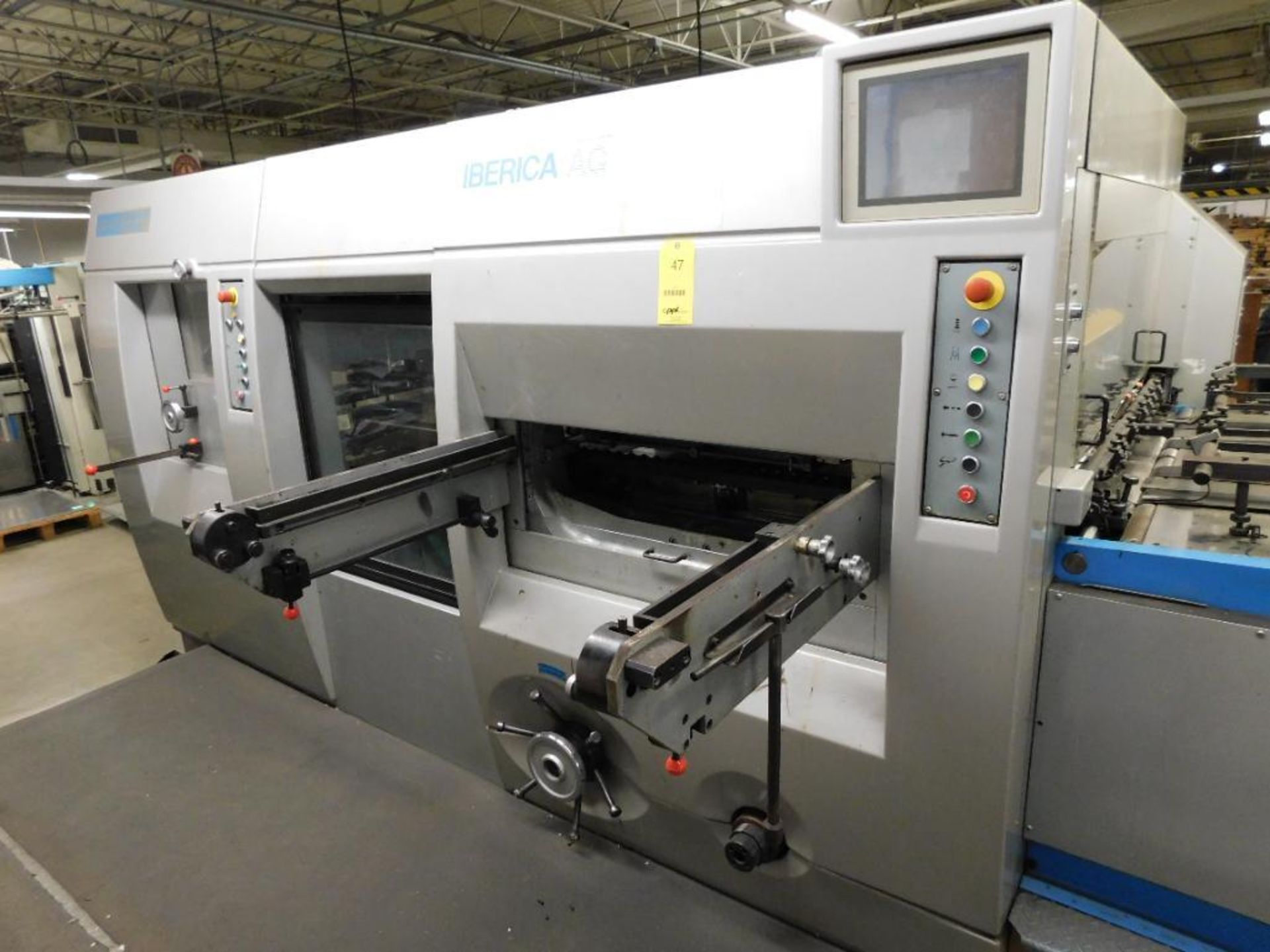 2003 Iberica (KBA) TR105F Varioplan 41" Autoplaten Die Cutter w/Gripper Stripper Feature, Digital PL - Image 3 of 16