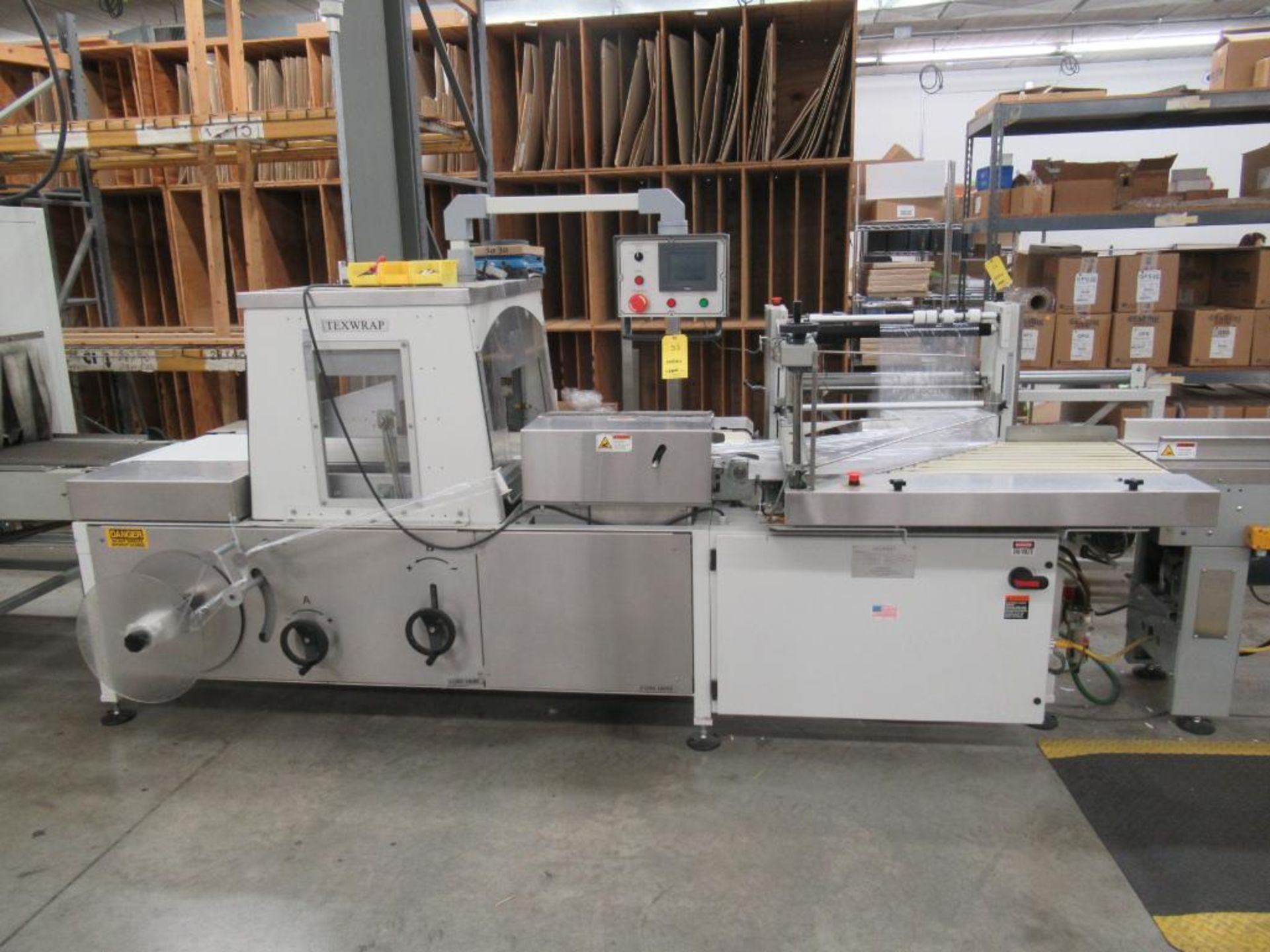 Line: 2005 Texwrap Automatic Side Seal THFC10 Shrink Wrapper w/Lugged Infeed Conveyor-Texwrap T1233- - Image 2 of 12