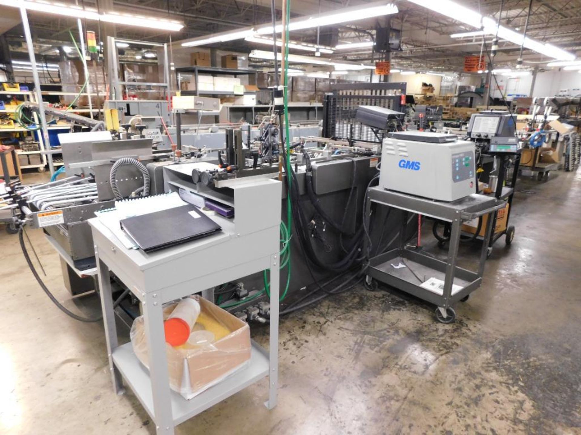 LOT: Kluge OmniFold Folder Gluer, S/N 9285 w/Kluge Friction Feeder & Tipping Plate & GMS Microglue H - Image 9 of 16