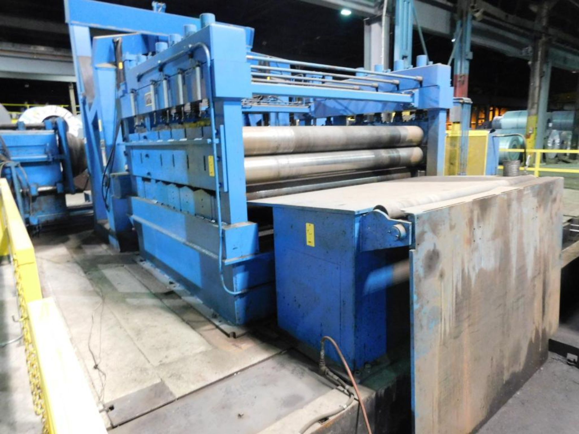 Cauffiel 96" x .500" x 100,000 lb. Flying Shear Cut To Length Line, L-R Line Direction, Carbon Steel - Image 11 of 47