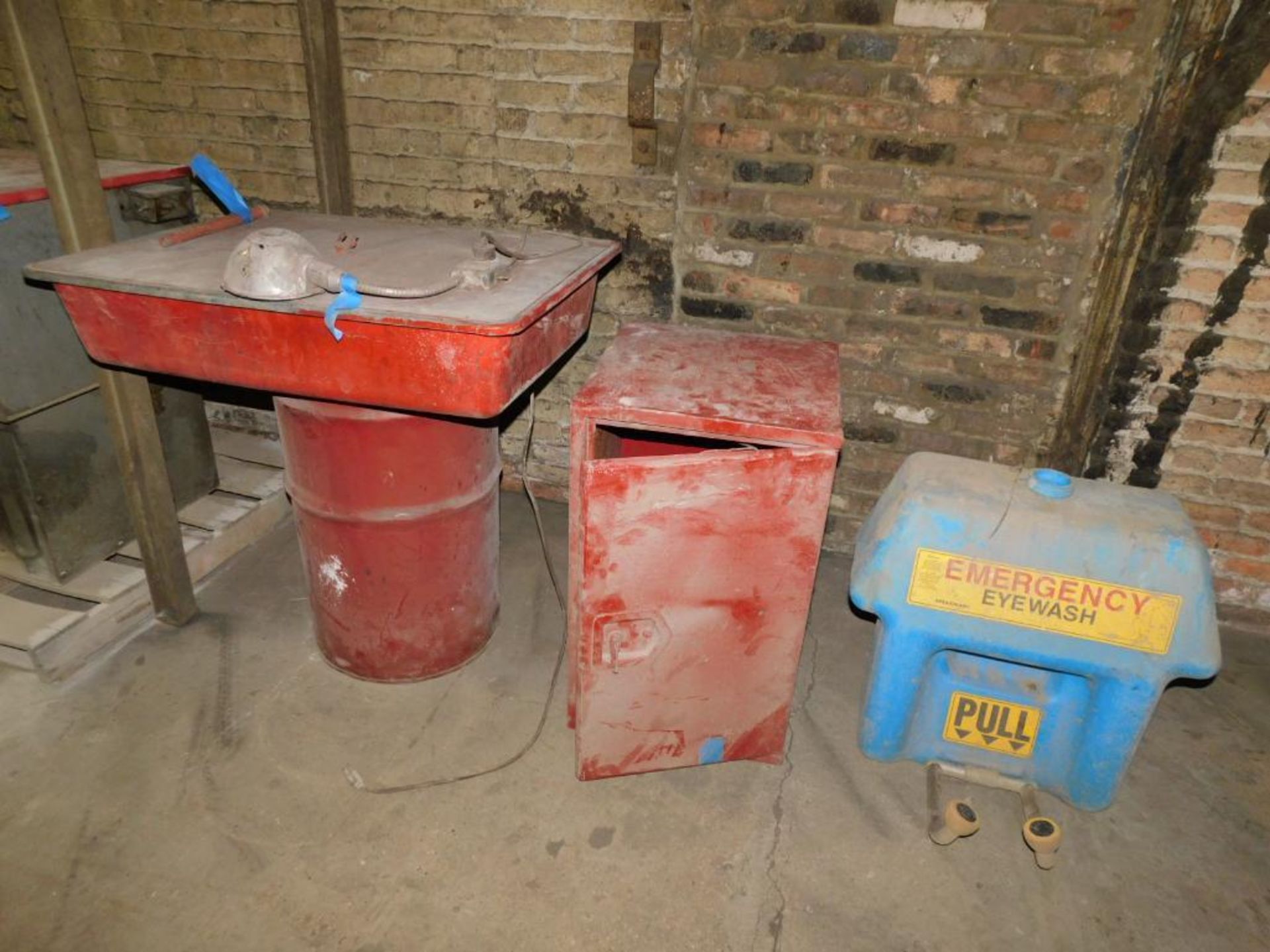 LOT: Safety-Kleen Parts Washer, Flammable Storage Cabinets, Eye Wash Station - Image 2 of 2