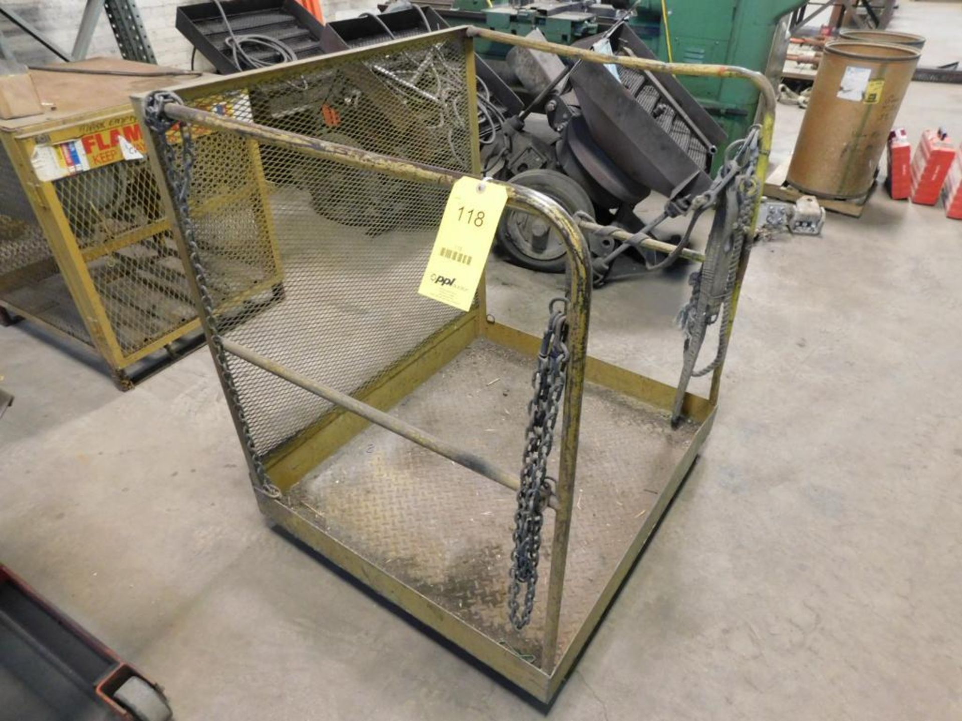 Forkliftable Safety Man Cage, 42" x 36" x 47" - Image 2 of 2