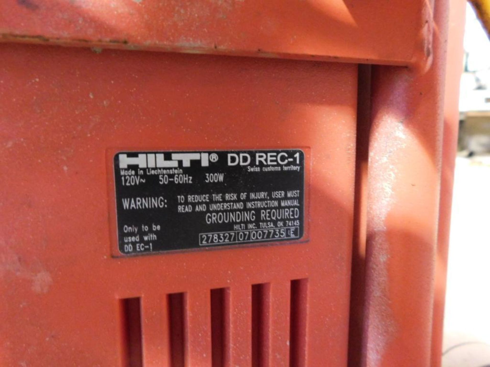 Hilti Coring System, Hilti DD-EC-1 Coring Drill, DD-REC1 Water Recycling Unit, Coring Bits - Image 7 of 7