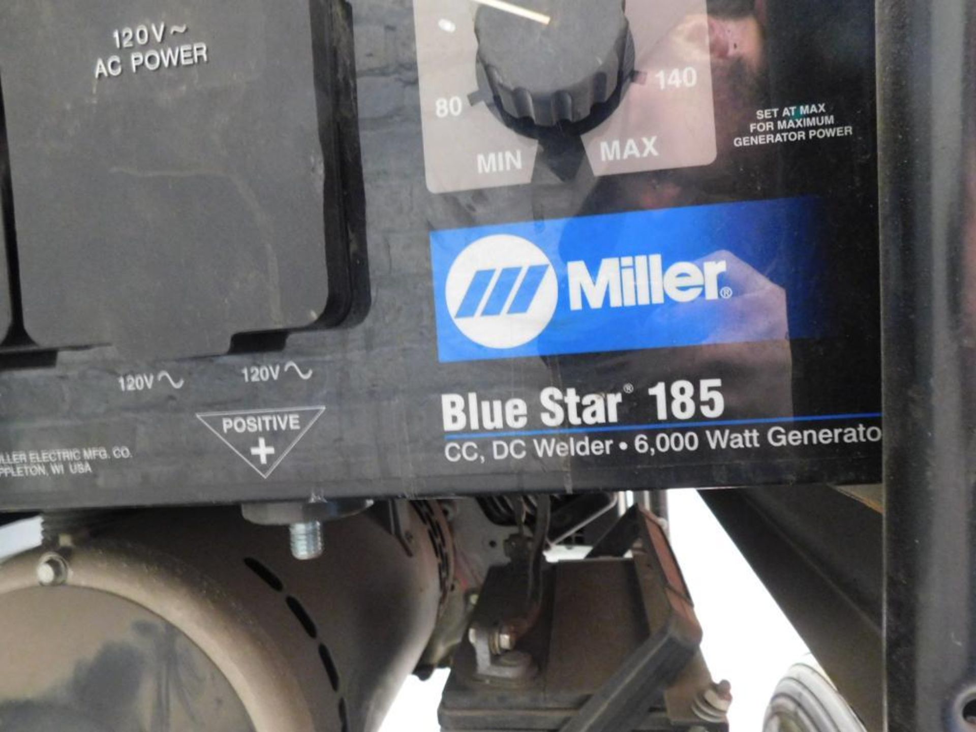 Miller Blue Star DX185 CC, DC Welder/6000 Watt Generator, Yamaha MZ360 Gas Engine, 740 Indicated Hou - Image 5 of 6